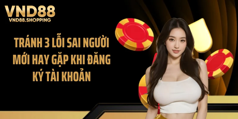 Tránh 3 lỗi sai người mới hay gặp khi đăng ký tài khoản