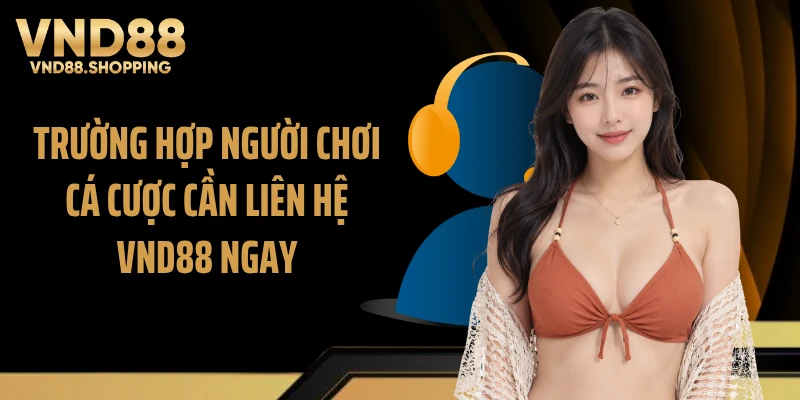 Trường hợp người chơi cá cược cần liên hệ VND88 ngay