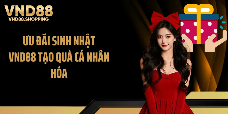 Ưu đãi sinh nhật VND88 tạo quà cá nhân hóa